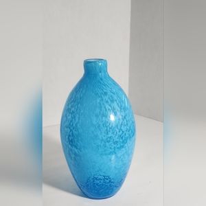 Hand-blown 8" Seafoam Vase